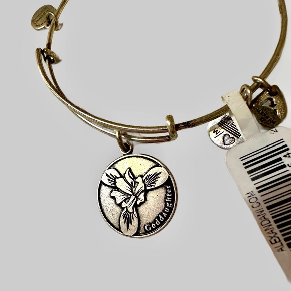 Alex and Ani Silver Charm Bracelet GODDAUGHTER - NWT - Picture 2 of 3